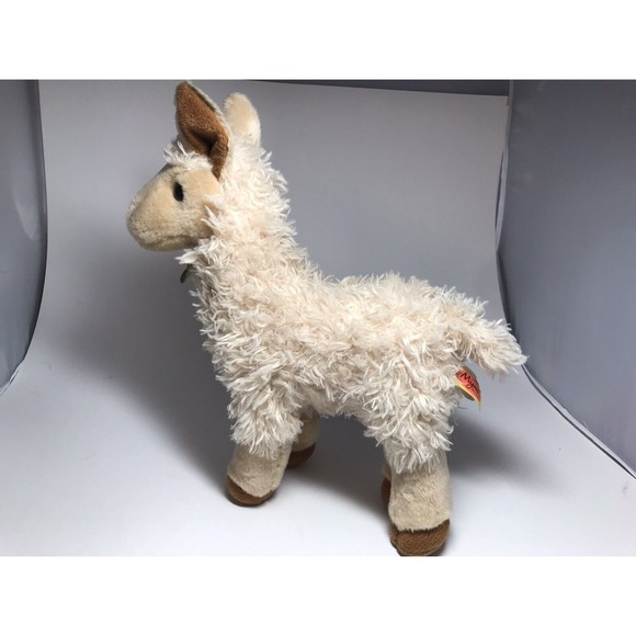 Baby Llama Plush Miyoni by Aurora Stuffed Animal 10” Alpaca Tan - Picture 4 of 12